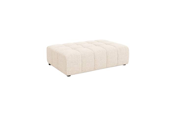 Design Sitzpouf „Chicago“ Chenille Light Beige chosen by Bloomingloft