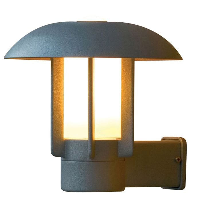 Moderne wandlamp Heimdal Konstsmide zilvergrijs