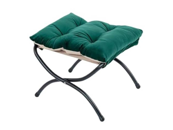 DANNMPX Sitzhocker Wohnzimmer Klappbarer Fußstützenhocker Accent Padded Sofa Fußhocker for Lazy Chair Zusätzliche Sitzplätze(Grün)