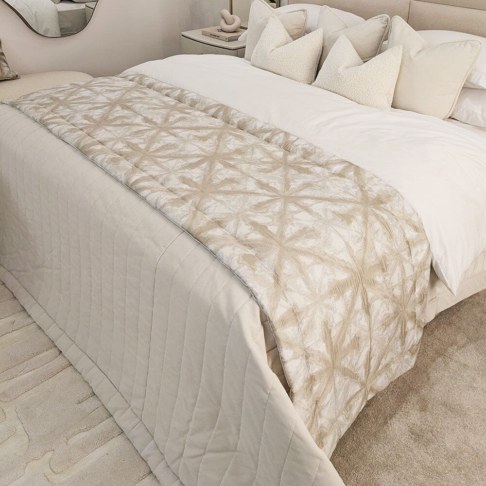 Arizona Cream & Nude Print Bed Runner
