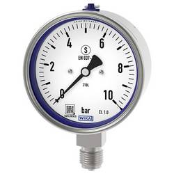 WIKA Rohrfedermanometer 9237518 233.30 Anschluss (Manometer): Unterseite Außengewinde G 1/2 1 St.