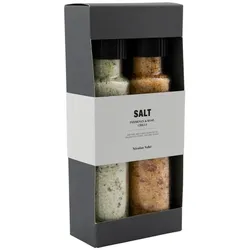 Nicolas Vahe Geschenkbox, Nicolas Vahé Parmesan & Basil Salz, 320 g., 315 g.