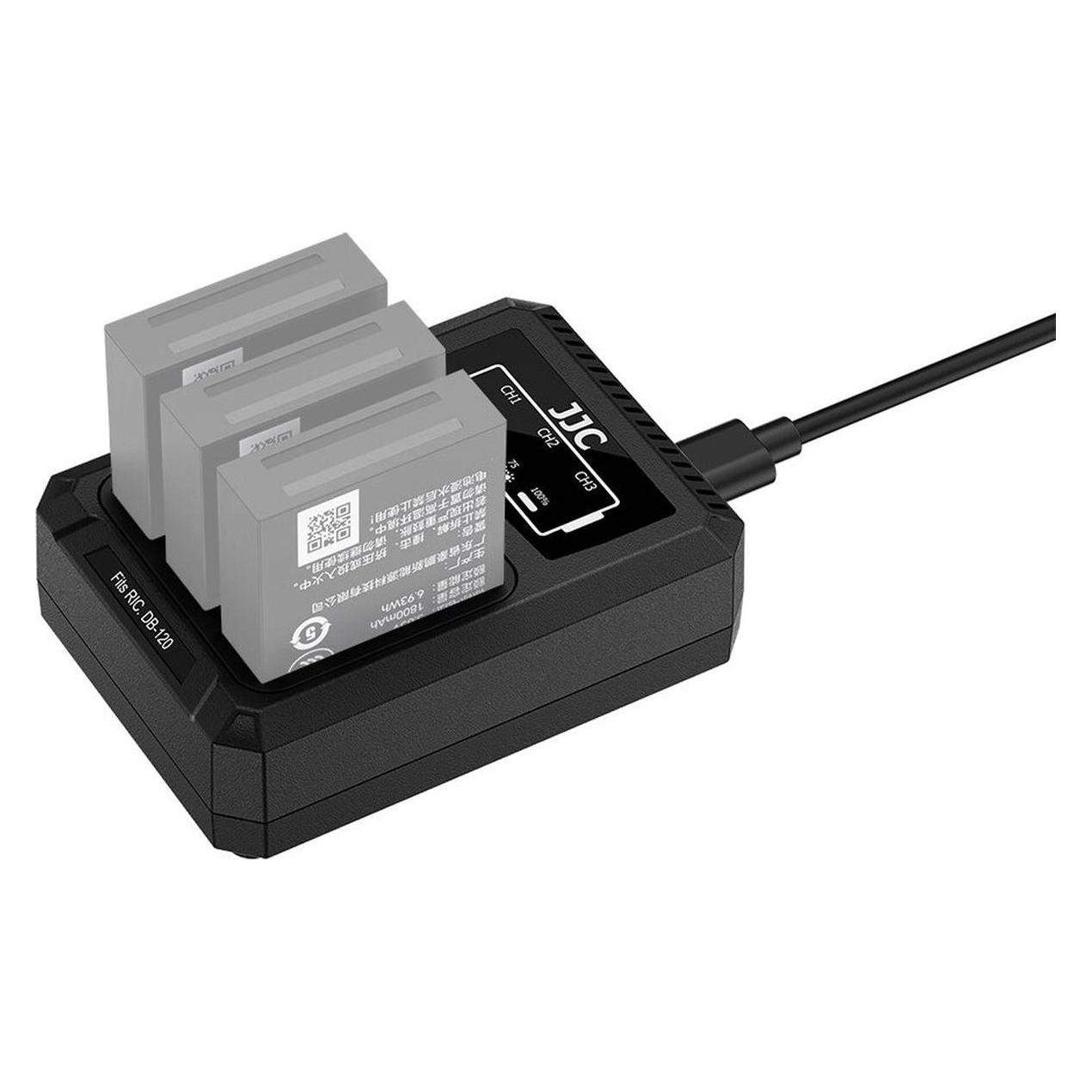 JJC DCH DB120TC Multi Battery Charger (Kamera Akku Ladegerät) (JJC DCH-DB120TC)