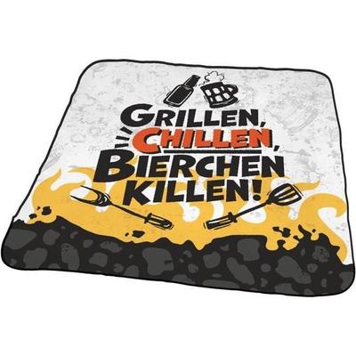 Mikrofasertuch Motiv 'Grillen'