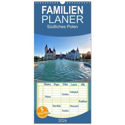 Familienplaner 2026 - Südliches Polen mit 5 Spalten (Wandkalender, 21 x 45 cm) CALVENDO