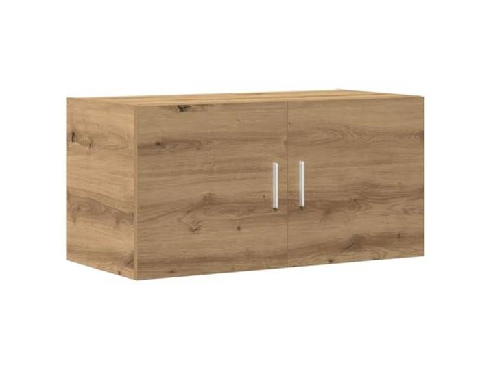KDVXBCQJH Wandschrank 80x39x40 cm Hängeschrank Artisan-Eiche Holzwerkstoff Platzsparende Wandmontage mit 2 Fächern für Wohnzimmer und Schlafzimmer, flexibel auch als Highboard-Aufsatz nutzbar.