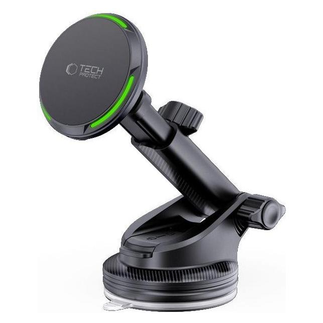 Tech-Protect MM15W-V7 QI2 Car Holder with Inductive Charger - Black (26549-0)