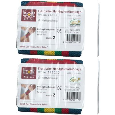 Bort Handg Klett GR2 Bunt x2 2x1 St Bandage(s)