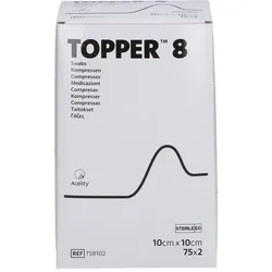Topper 8 Kompr.10x10 cm Steril 150 ST