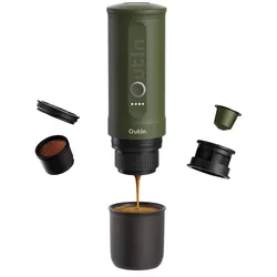 OUTIN Nano tragbare Espressomaschine forest green