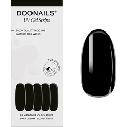 DOONAILS UV Gel Strips Dark Dream - schwarz