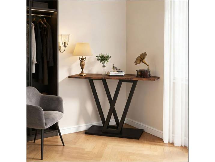 Table basse au design fin console au style élégant table console étroite pour entrée et couloir