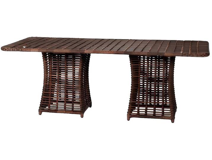 Xlmoebel Gartentisch Eleganter Rattan-Tisch in Braun mit handgefertigter Struktur (Tisch), Hergestellt in Europa