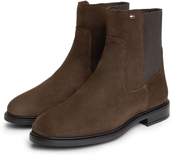 TOMMY HILFIGER Bottines plates en cuir suède