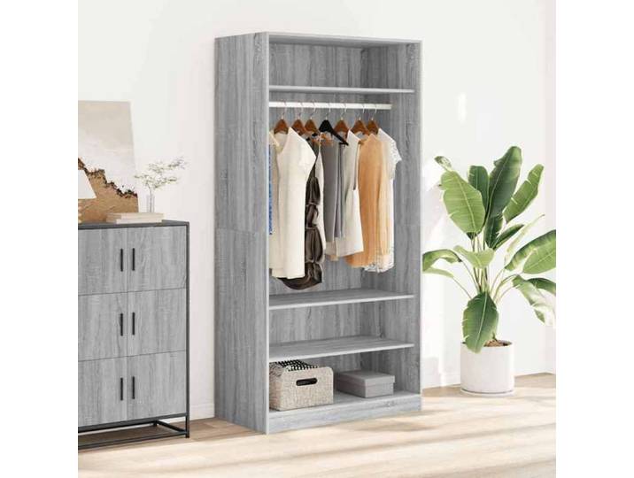 SALE 2026  Garde-robe Gris - Garde-robe sonoma gris 100x50x200cm - bois d'ingénierie 7411115197521