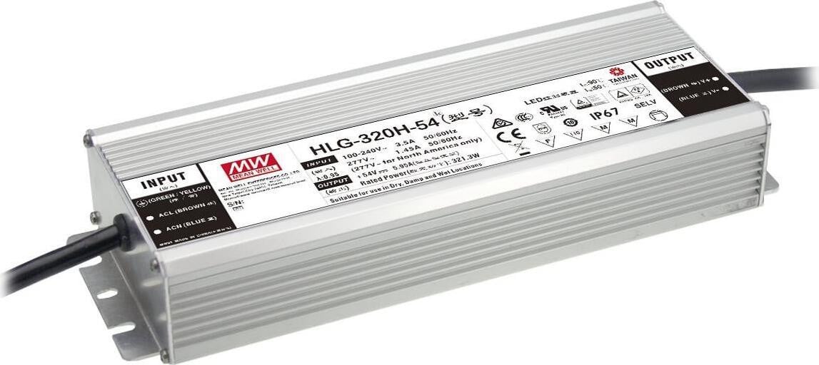 Mean Well LED-voeding 320W 24V IP67 (51405008)