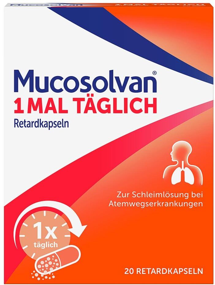 Mucosolvan 1x täglich Retardkapseln, Hustenlöser