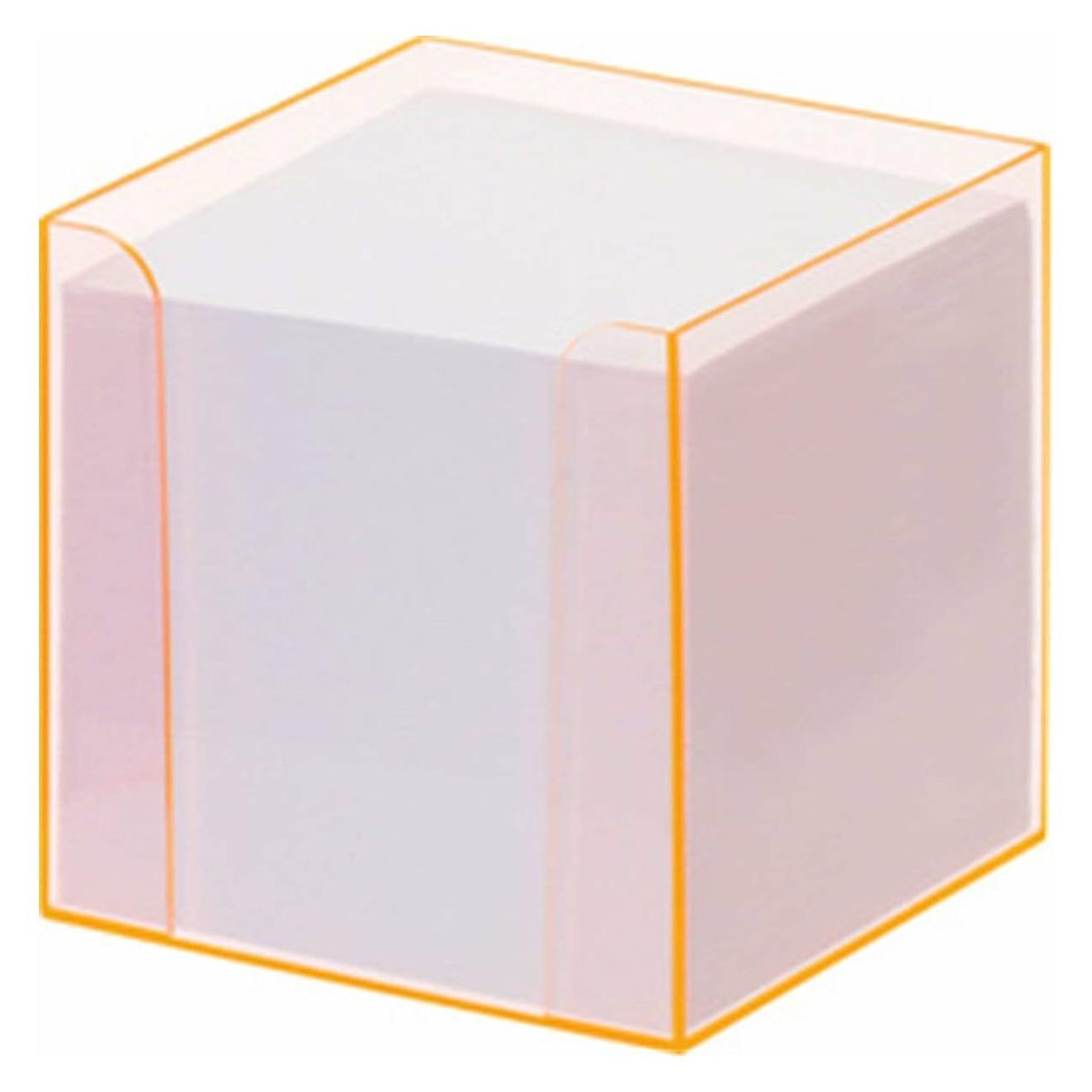 Folia Zettelbox LUXBOX transparent inkl. 800 Notizzettel weiss (90 x 90 mm) (9907/4)