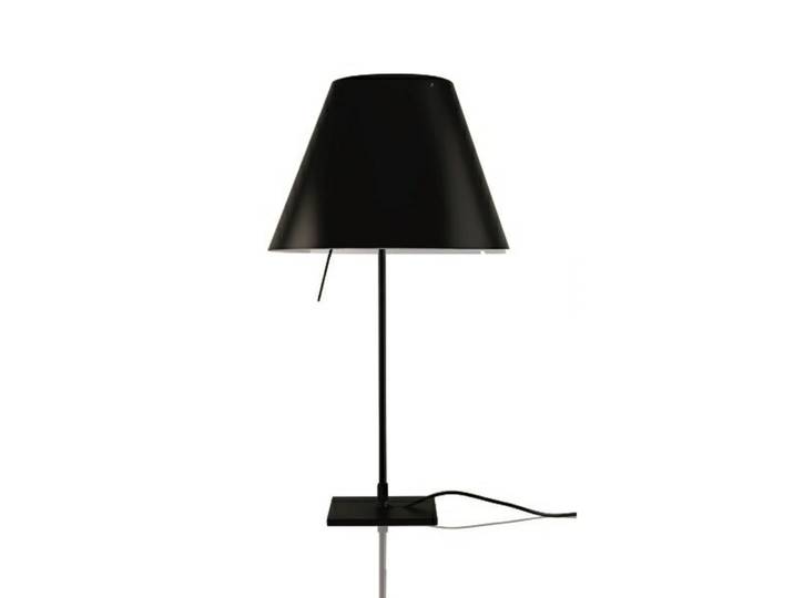 Costanzina Tischleuchte Schwarz/Liquorice Black - Luceplan - Wohnzimmer - Aluminium