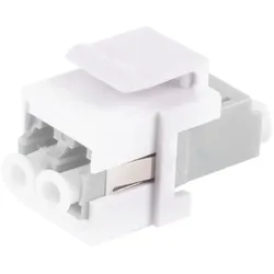 LWL-Keystone Verbinder Duplex LC-LC OM1/OM2 beige