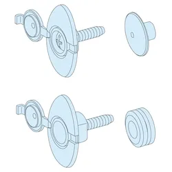 Schneider Electric LVS01102 PrismaSeT-P, Zubehör-Set, für Seitenwand IP55