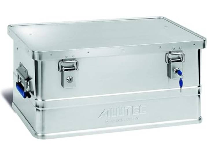 ALUTEC Boîte en aluminium Classic 48 (Contenance de 48 litres\, Dimensions internes (LxlxH) 550 X 350 X 250 mm / Dimensions externes (LxlxH) 575 X 385 X 270 mm) 11048