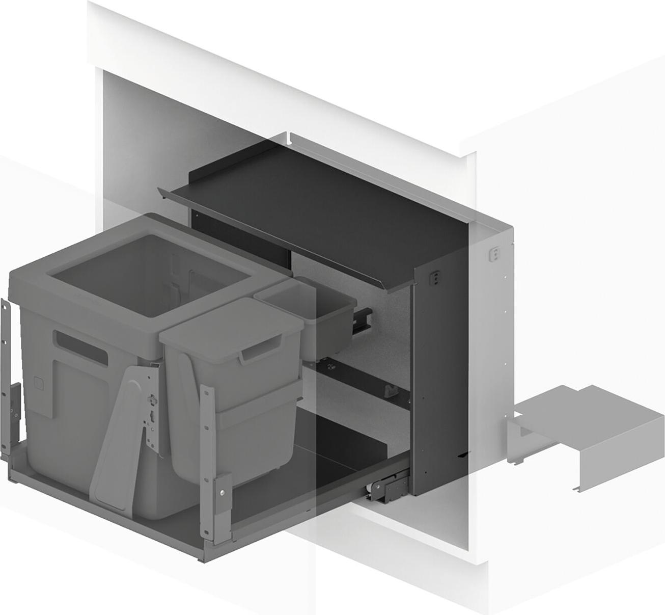 Peka Abfallsystem Oeko Complet Aqua L KB 750-900mm Anthrazit
