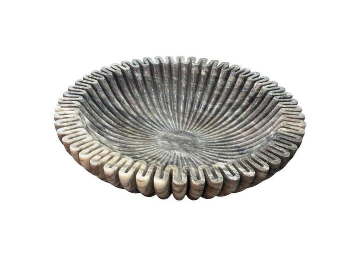 Ambia Home Dekoschale, Dunkelbraun, Stein, Marmoroptik, rund, 10 cm, Lfgb, lebensmittelecht, Dekoration, Dekoschalen