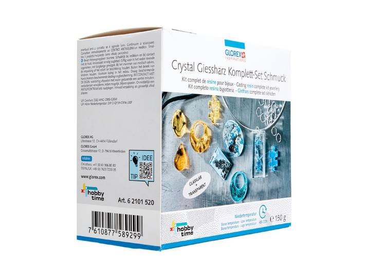 Glorex Crystal-Giessharz Starter-Set Niedertemperatur