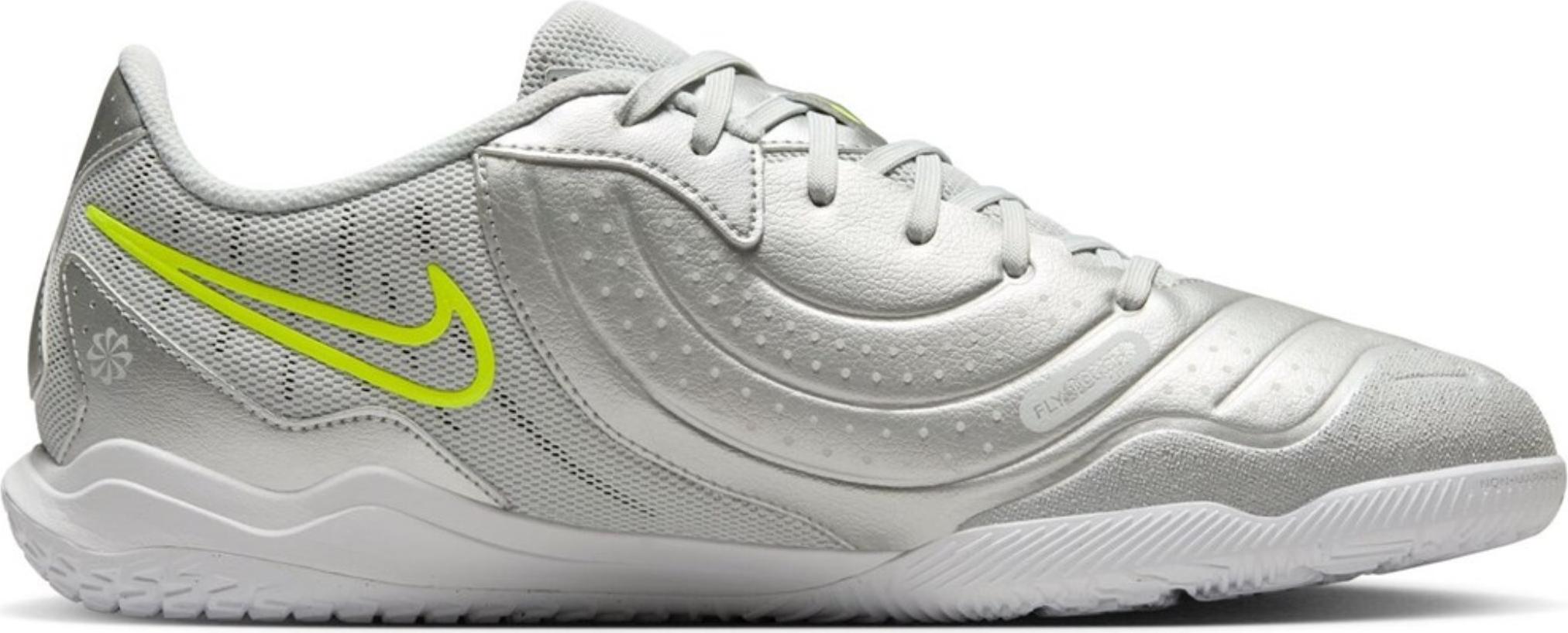 NIKE LEGEND 10 ACADEMY IC Metallic Silver/Volt/Weiß 40.5