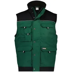 Hulst Zweifarbige Weste, flaschengrün/schwarz, Größe XL - flaschengrün/schwarz - XL