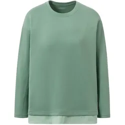 Tchibo - Oversized Fitness-Longsleeve - Damen - Gr. S - grün
