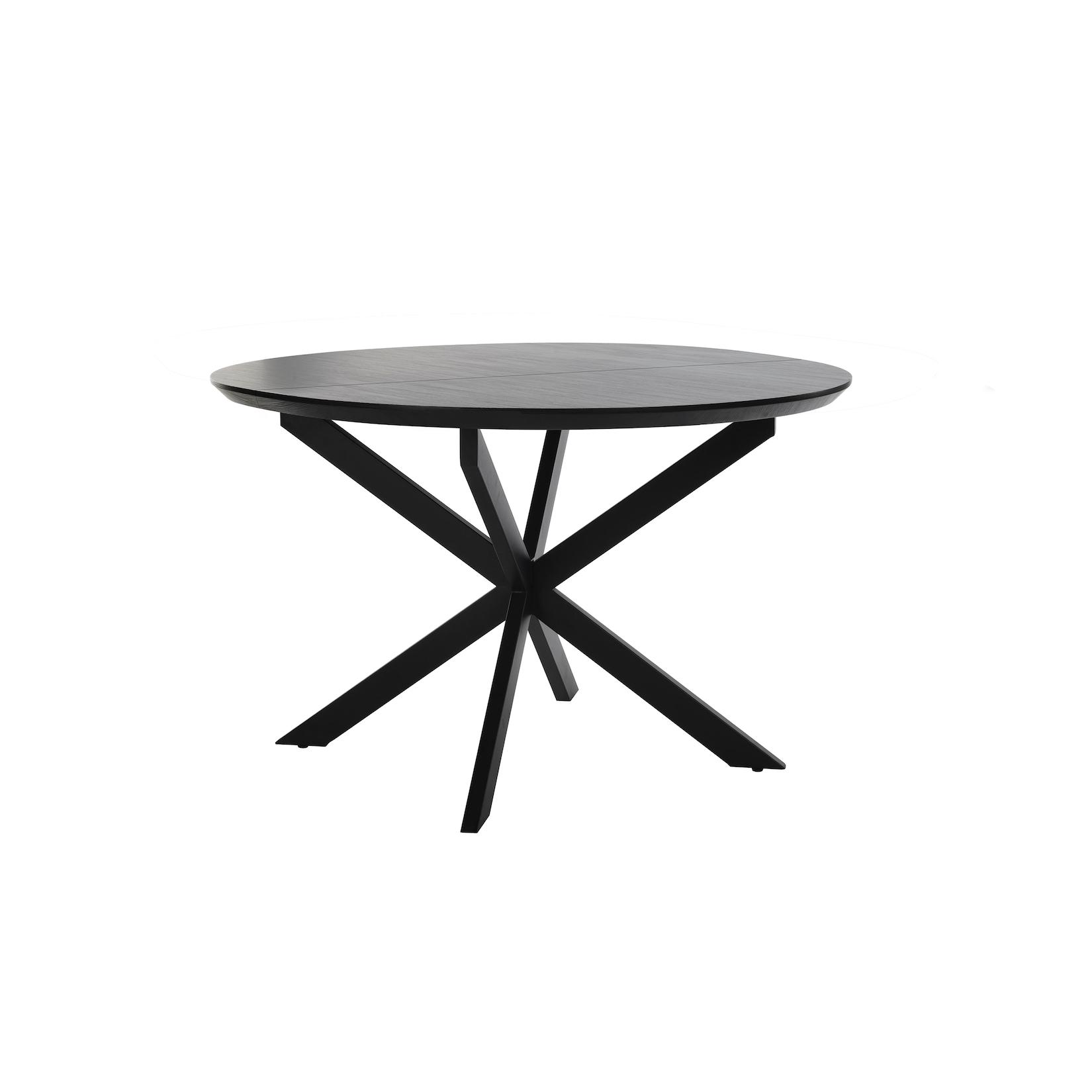 byLIVING Tisch mit Auszug OREGON, Breite 120 cm, schwarz