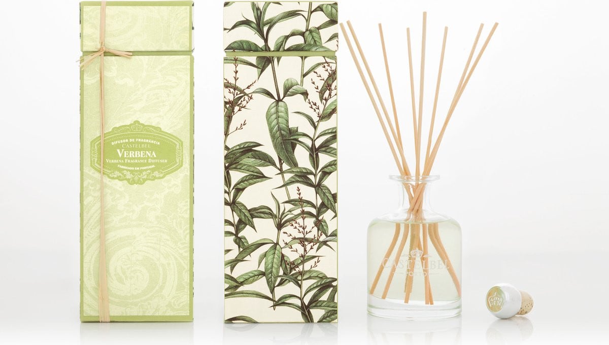 Castelbel Geurdiffuser met Geurstokjes Verbena 250ml