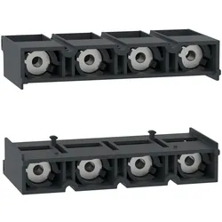 Schneider Electric LAD911546 Anschlussadapter für Leistungsschütze TeSys Deca Advanced mit Bolzenanschluss, 2x 4 polige Abdeckung  - 6 Stück