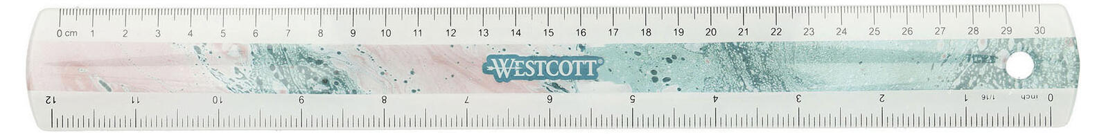 WESTCOTT Lineal 30 cm E-13300 ROSE