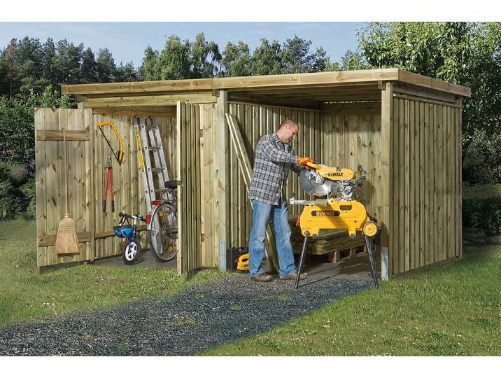 Weka Lagerhaus 607 Variante 2 Holz Natur 2.9 × 3.9 × 2 m