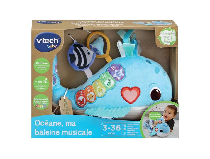 Océane, Ma Baleine Musicale (Bouteilles Plastiques Recyclées)