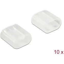 DELOCK Staubschutz Lightning-Stecker transp. 10 Stück