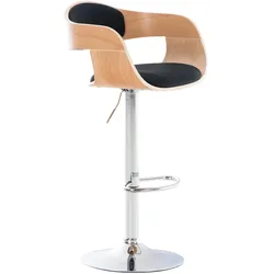 CLP Barhocker Kingston C Stoff   Farbe: natur/schwarz