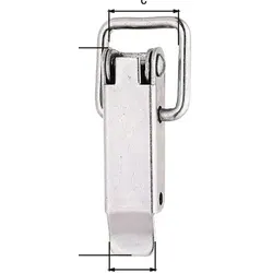 GAH Alberts Kistenverschluss H.49 mm B.13 mm STA roh galv.gelb verz - 347703
