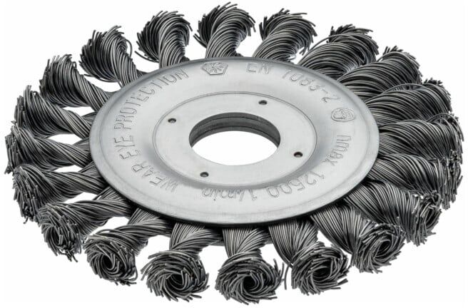 VIGOR Brosse disque tressée pour meuleuse d’angle 115 mm V6804 (V6804)
