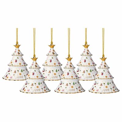 Villeroy & Boch Christmas Classics Ornament Weihnachtsbaum 2026 6er Set