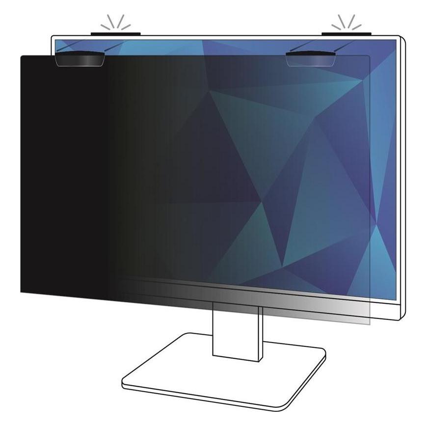 3M Privacy Filter for 62,23cm 24,5Zoll Full Screen Monitor with COMPLY Magnetic Attach 16:9 PF245W9E (24.50", 16:9) (7100259459)