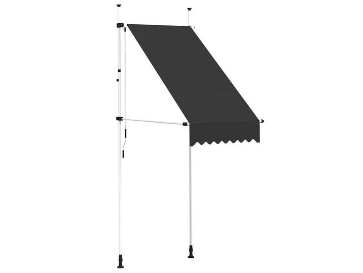 Auvent rétractable manuel 100cm Anthracite extérieur jardin balcon fenêtre auvents décoration de Patio
