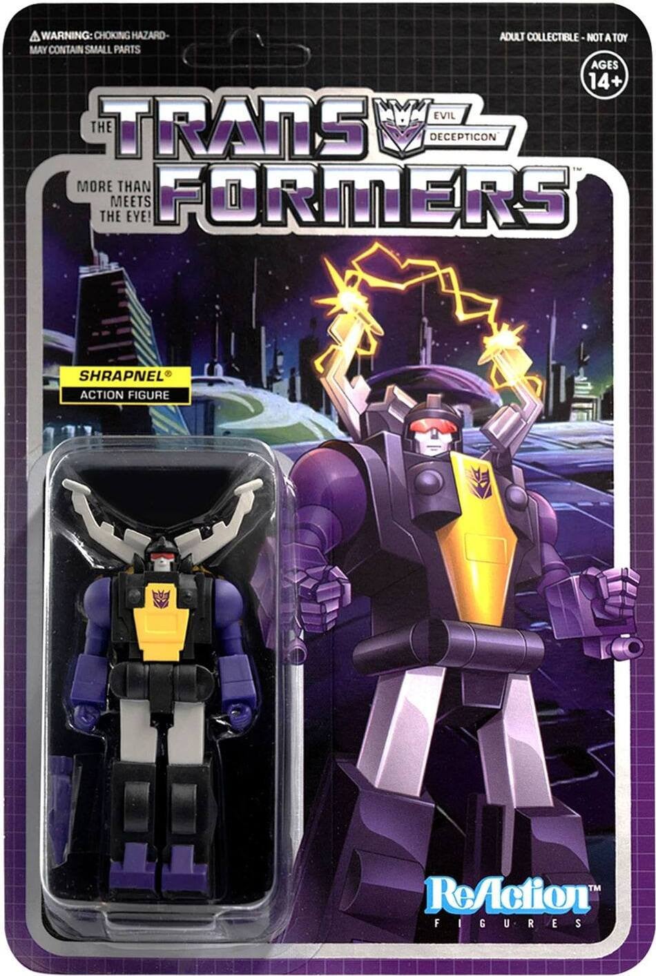Super7 Transformers ReAction actiefiguur Shrapnel golf 2, 10 cm