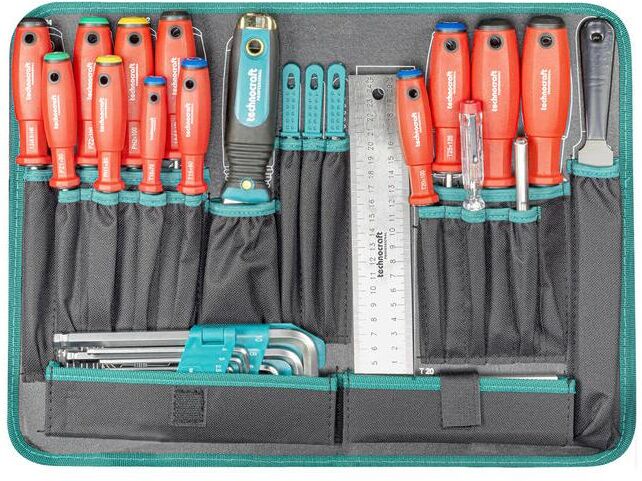 Werkzeugkoffer "Technocraft Pro Wood", bunt, Aufbewahrungsboxen, Werkzeugkoffer bunt Einheitsgröße