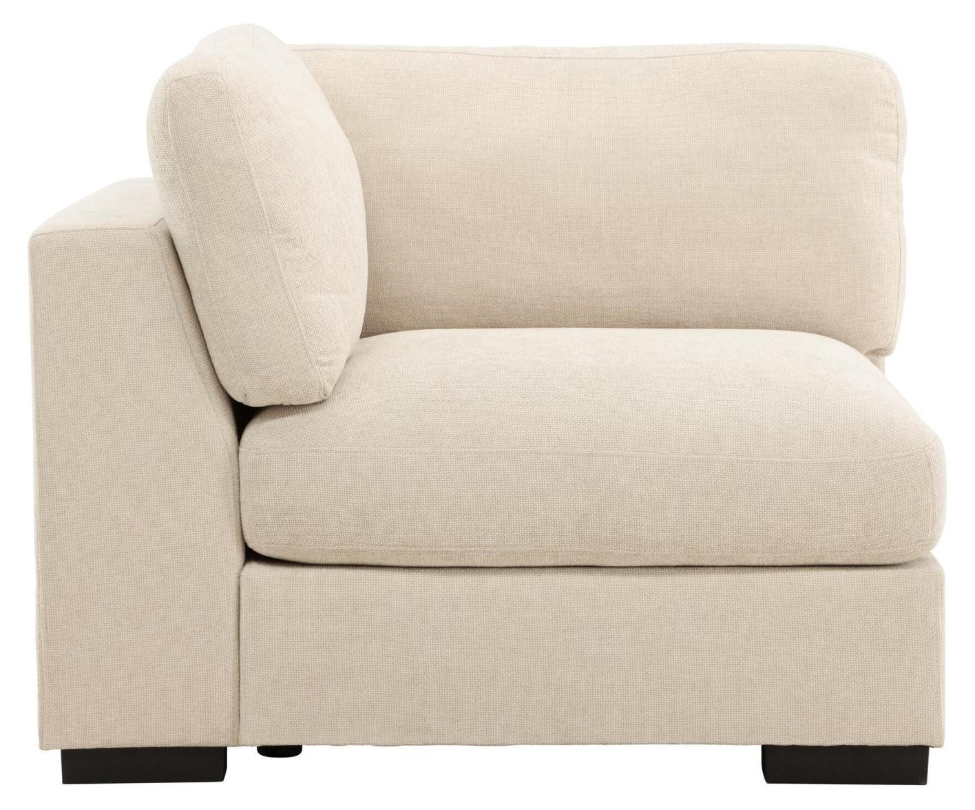 Salerno hoekbank module beige inclusief sierkussens