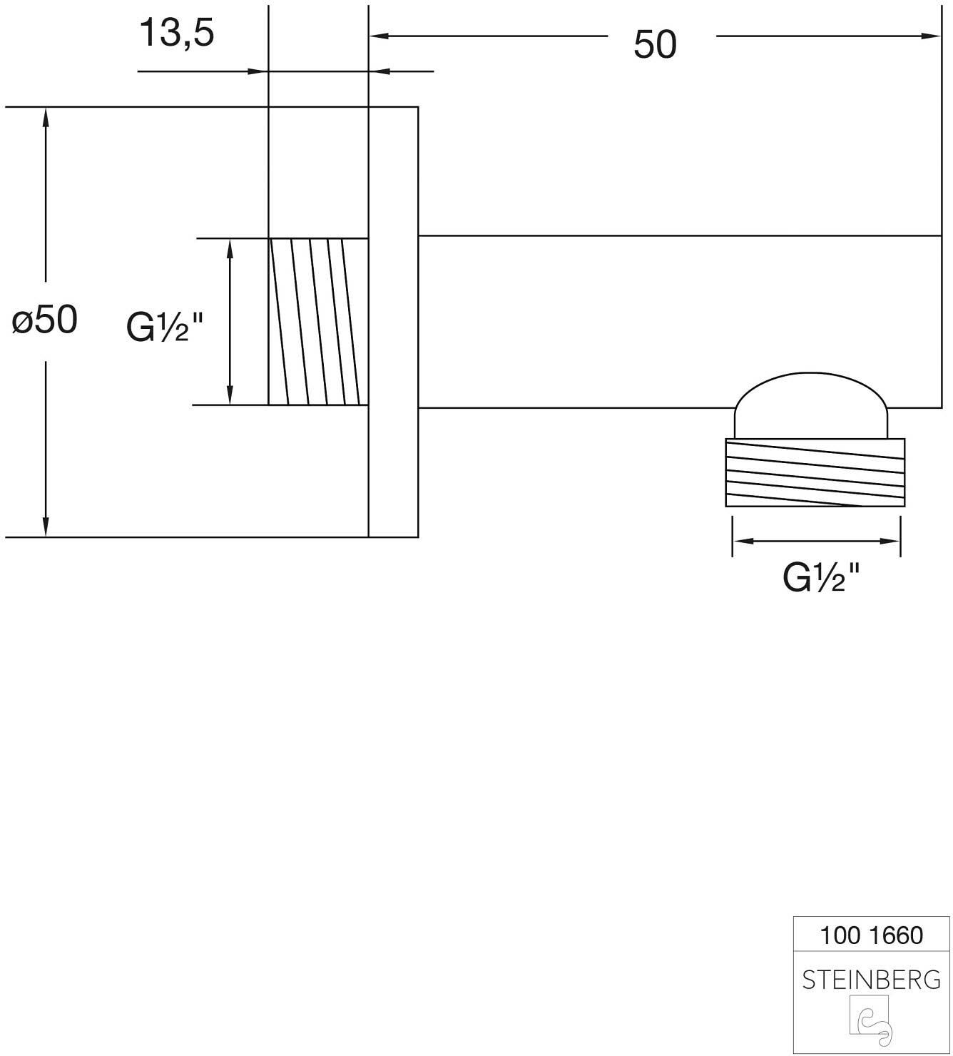Steinberg Serie 100 Brauseanschlussbogen
