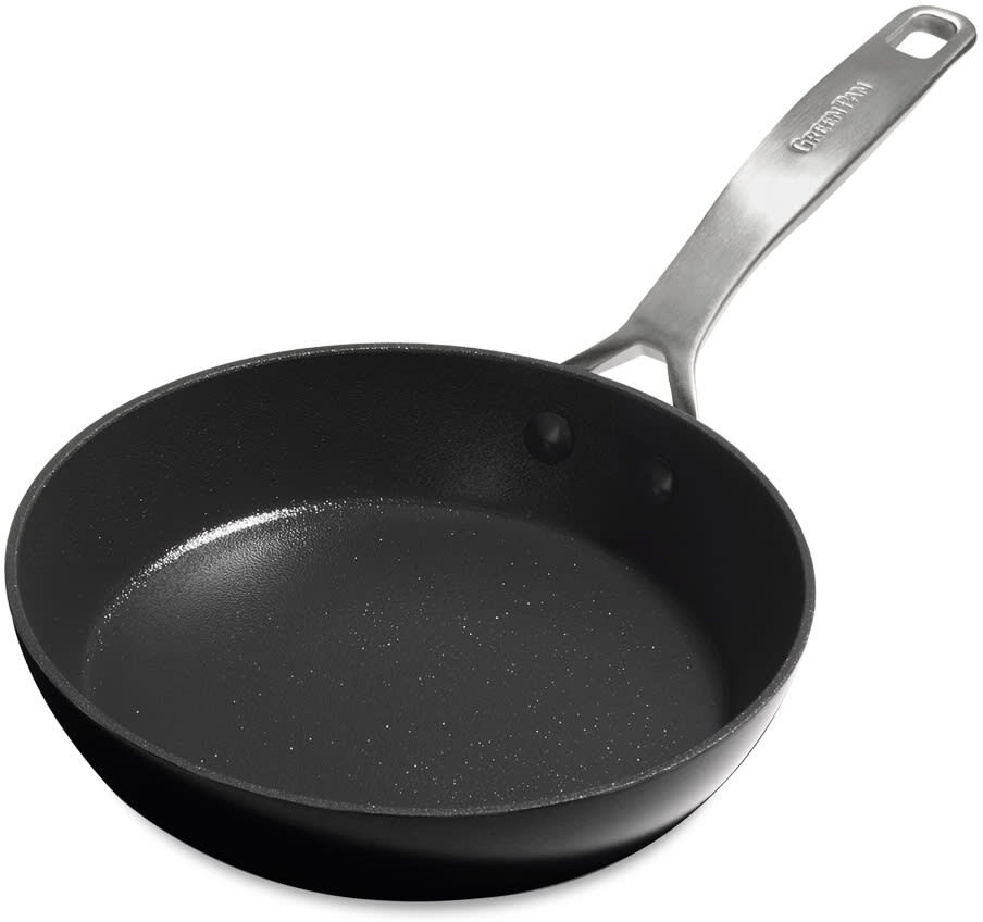 Greenpan Poêle 28 cm aluminium forgé revêtement céramique - noir Noir 28x5x28cm